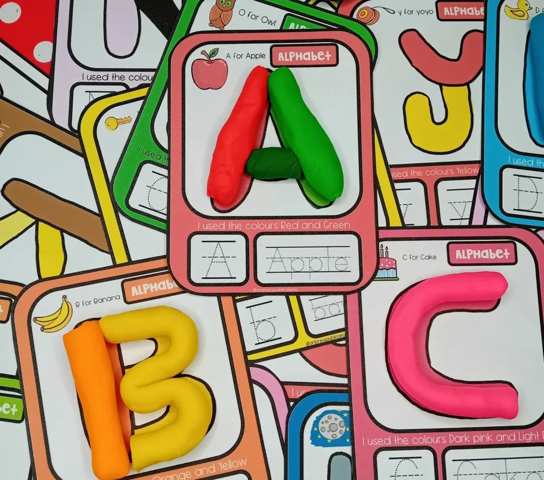 Alphabet Playdough Mats