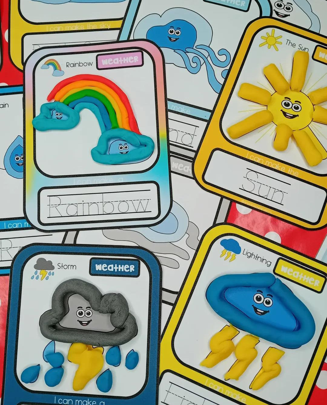 Weather Playdough Mats