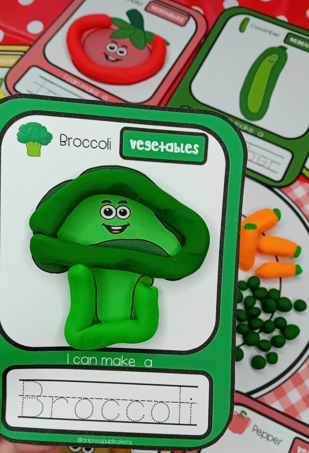 Vegetables Playdough Mats