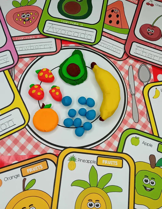 Fruits Playdough Mats